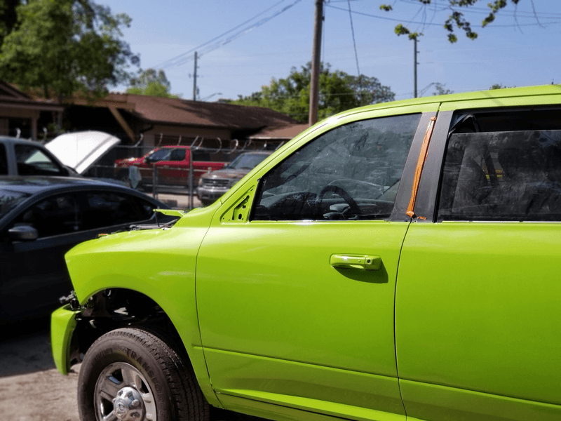 Dodge Ram fresh lime green repaint