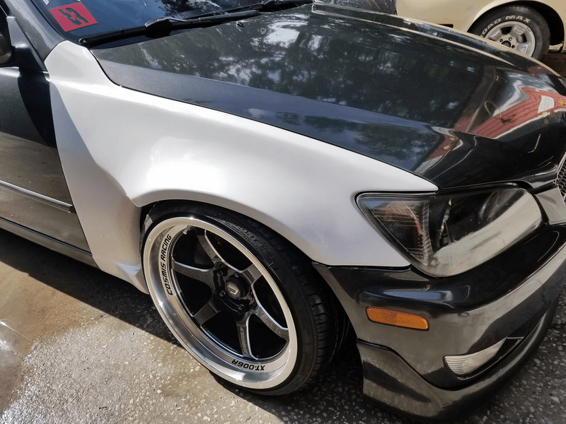 Fender replacement in progress